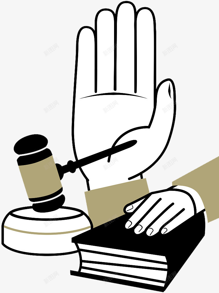 宣誓场景手势png免抠素材_新图网 https://ixintu.com 宣誓 宣誓人 宣誓手势 装饰插图
