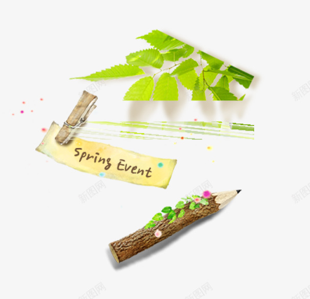 铅笔png免抠素材_新图网 https://ixintu.com psd 元素 分层 树叶 素材 纹理 花 设计 铅笔