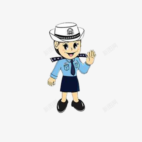 交警手势png免抠素材_新图网 https://ixintu.com 卡通 手势设计 禁止手势 设计