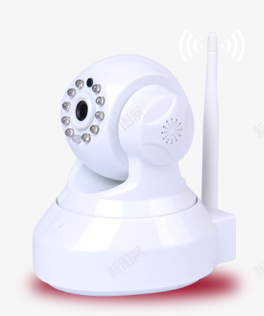店铺首页png免抠素材_新图网 https://ixintu.com 无线摄像机 电子产品 白色