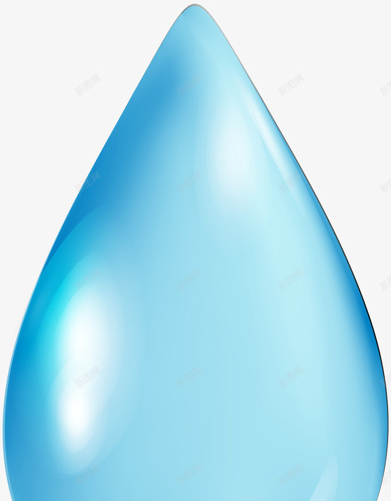 蓝色清新水珠png免抠素材_新图网 https://ixintu.com 图案 水流 水滴 水珠 液体 清新 简约 蓝色