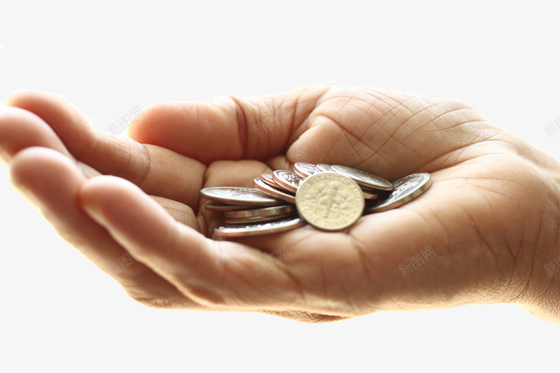 手势图案png免抠素材_新图网 https://ixintu.com 人手 手指 手掌 财富 金币