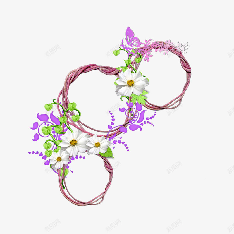 粉红花边相框边框png免抠素材_新图网 https://ixintu.com png 相框 花边框 装饰