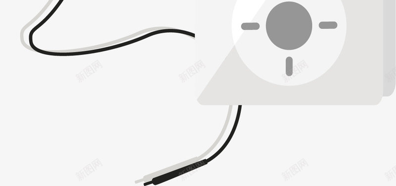 白色运动MP3png免抠素材_新图网 https://ixintu.com 听音乐 矢量素材 运动MP3 运动耳机跑步挂耳式 音乐播放器 黑色耳机