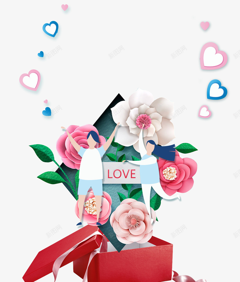白色情人节时尚手绘背景psd分png免抠素材_新图网 https://ixintu.com 喜迎情人节 情人节送豪礼 手绘卡通人物 手绘花朵 时尚手绘背景 浪漫时光 爱心 白色情人节 白色情人节时尚手绘背景psd分层图免费下载 礼盒