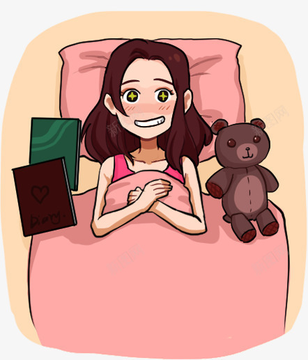 少女情怀png免抠素材_新图网 https://ixintu.com 女孩 情怀 粉红