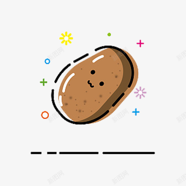 可爱马铃薯png免抠素材_新图网 https://ixintu.com 倾斜 可爱 土豆 微笑 手绘 插图 颜文字 马铃薯 黄色马铃薯