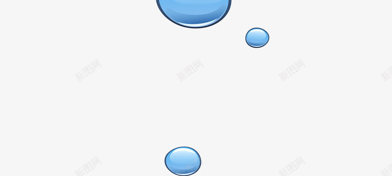 蓝色清新水珠漂浮png免抠素材_新图网 https://ixintu.com 免抠PNG 水珠 清新 漂浮素材 蓝色