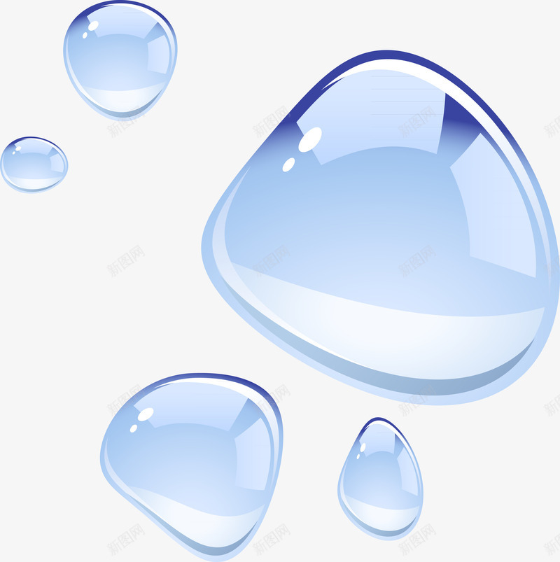 水珠png免抠素材_新图网 https://ixintu.com 亮 干净 水 水珠 透明