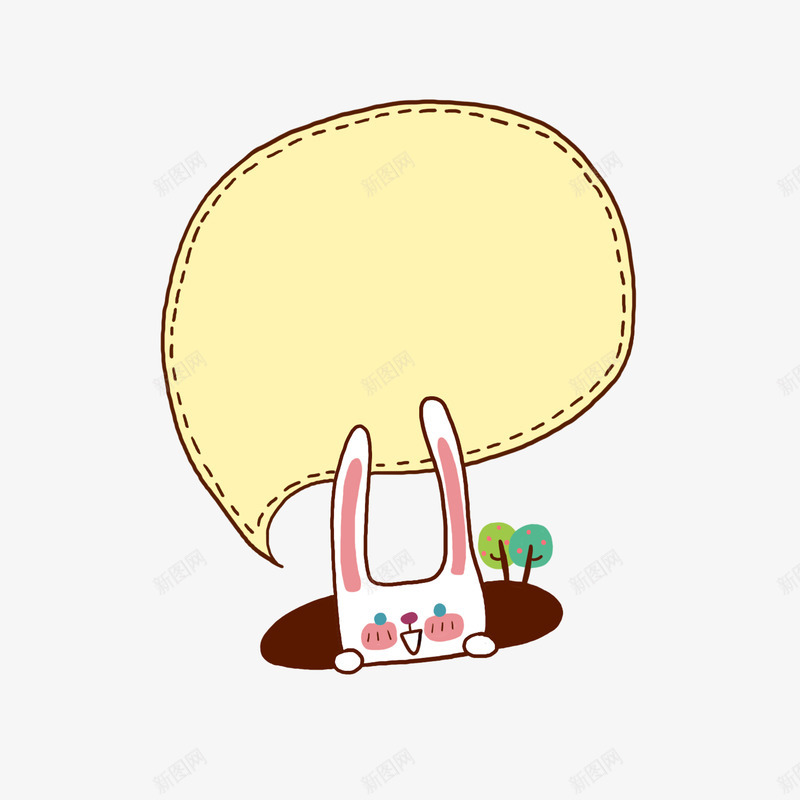 兔子卡通对话框表头框话框png免抠素材_新图网 https://ixintu.com 兔子对话框表头框话框 可爱卡通对话框 广告装饰PNG 海报宣传PNG 表头框