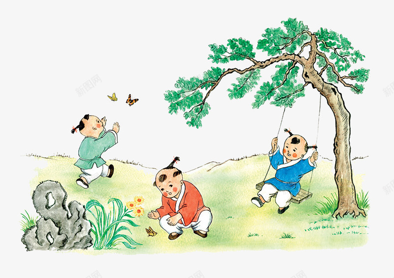 卡通装饰人物介绍海报古代小png免抠素材_新图网 https://ixintu.com PPT制作 PPT制作设计 人物 人物介绍 人物头像 动漫人物 卡通人物 卡通装饰人物介绍海报设计古代小孩玩耍免费下载 古代小孩 海报设计 装饰设计