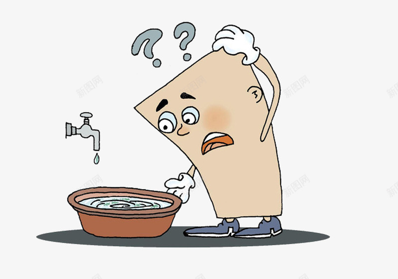 节约水资源png免抠素材_新图网 https://ixintu.com 反对浪费水资源 手绘 水滴 漫画 疑问 省水 节约用水