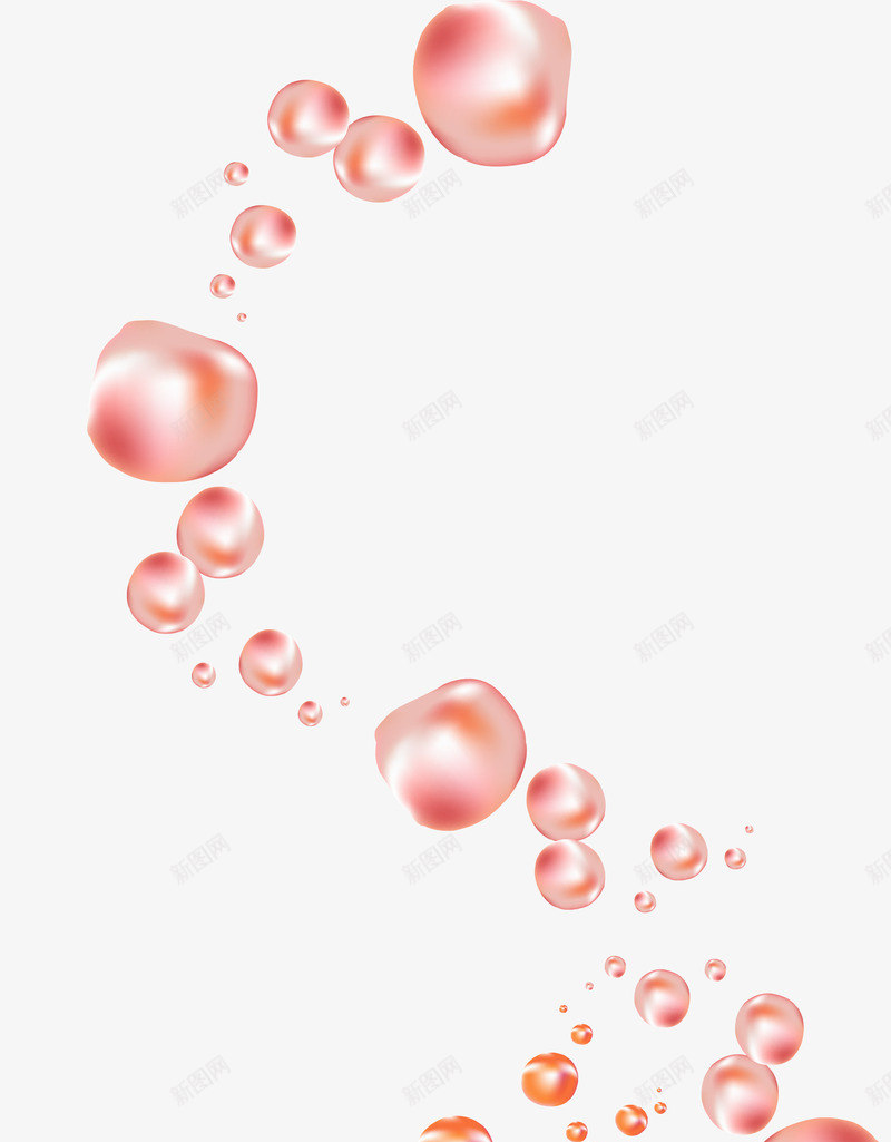 红色清新水滴漂浮png免抠素材_新图网 https://ixintu.com 免抠PNG 水滴 清新 漂浮素材 红色