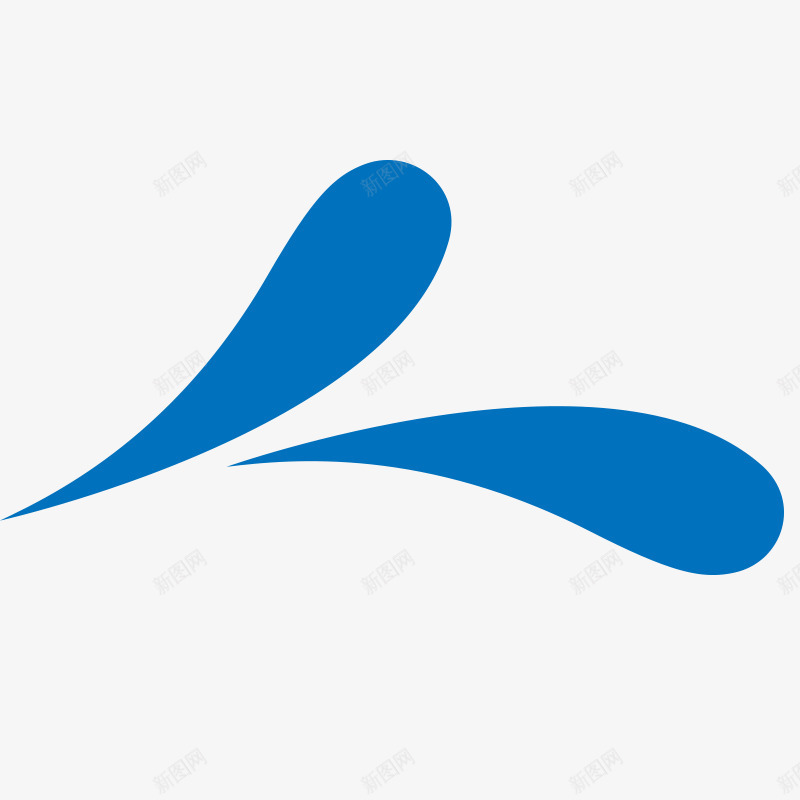 水滴png免抠素材_新图网 https://ixintu.com 小蝌蚪卡通 尾巴 蓝色 蝌蚪