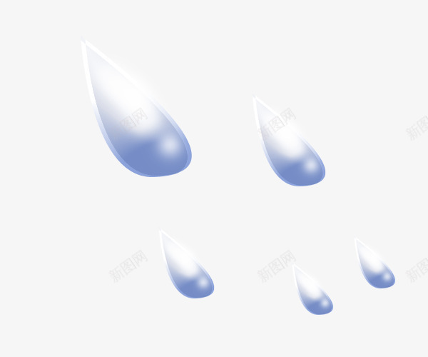 掉落的泪水png免抠素材_新图网 https://ixintu.com 卡通泪水 水滴 泪水 泪点 蓝色泪水