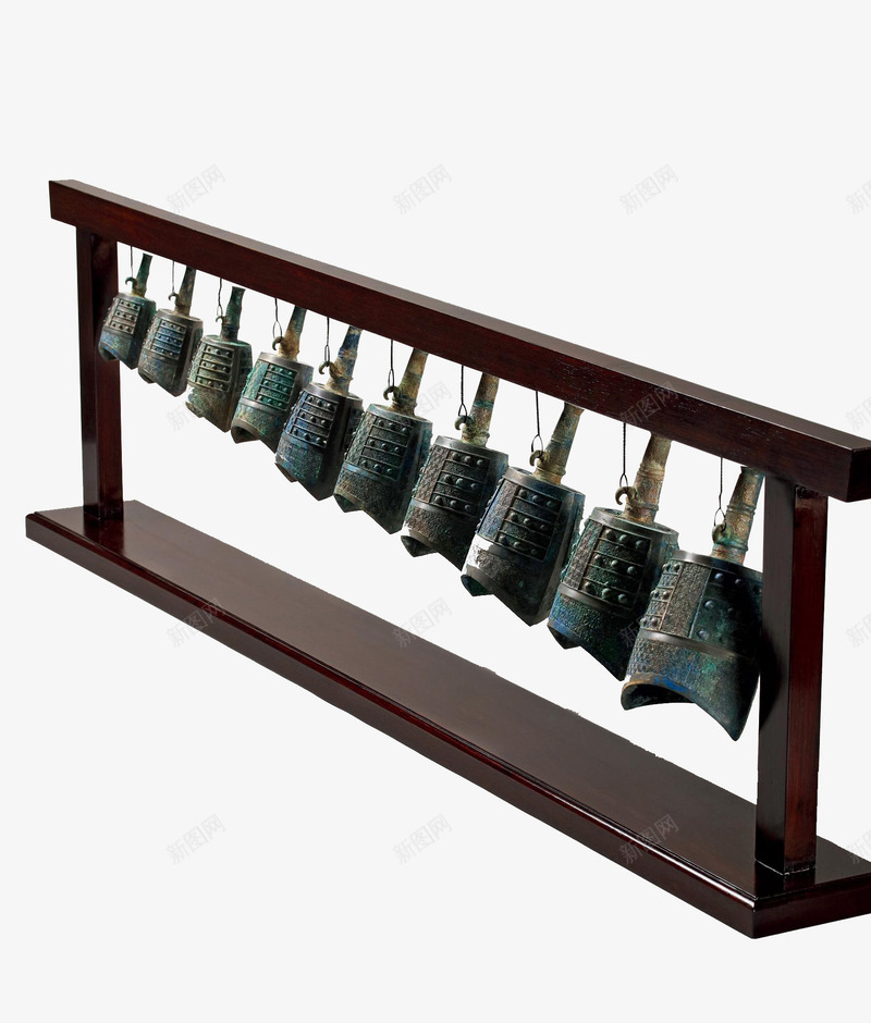 编钟装饰品png免抠素材_新图网 https://ixintu.com 古代 摆件 编钟 装饰品
