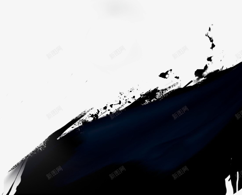 毛笔喷溅效果笔刷分层素png免抠素材_新图网 https://ixintu.com 分层 喷溅 效果 毛笔