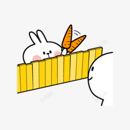 迷你兔子图标png_新图网 https://ixintu.com 卡通 卡通人物 图标 彩绘 手绘 插画 表情包 迷你兔子