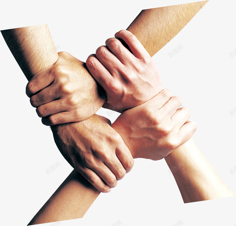 企业四个手掌手势png免抠素材_新图网 https://ixintu.com 企业 手势 手掌