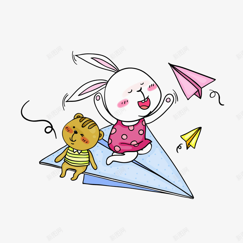 坐在纸飞机上的兔子png免抠素材_新图网 https://ixintu.com 兔子 开心 手制 折纸 梦想 纸 纸张 纸飞机 起飞 飞 飞机 飞行 飞起 飞起来的纸