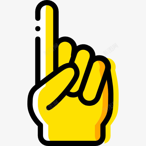 指出图标png_新图网 https://ixintu.com 手势 手和手势 手指朝上 接口方面