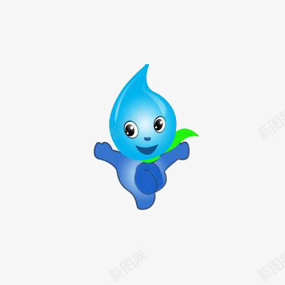 可爱卡通水滴形象png免抠素材_新图网 https://ixintu.com 卡通 可爱 形象 水滴