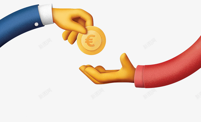 手绘交易手势png免抠素材_新图网 https://ixintu.com 一手交钱一手交货 交易 商务素材 手势 手绘素材 金币 金钱