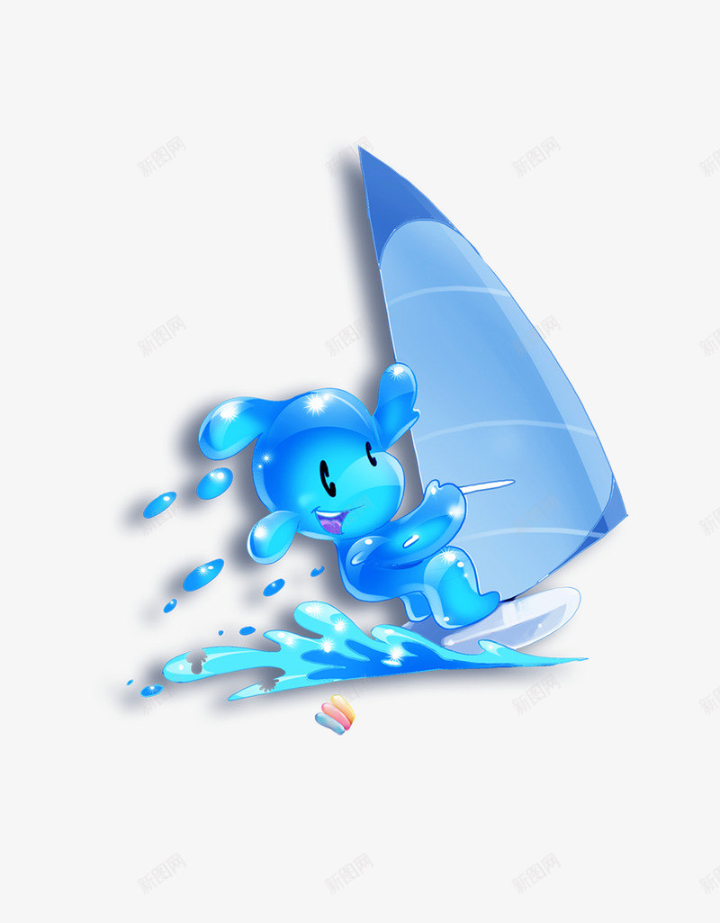 水珠滑水psd免抠素材_新图网 https://ixintu.com 人物 卡通 水珠 滑水
