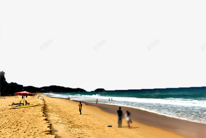 沙滩上的游客png免抠素材_新图网 https://ixintu.com 摄影 旅游景点 普吉岛 普吉岛风景 树林 沙滩 泰国 浪花 海洋 海浪 海滩 游客 自然 阳光