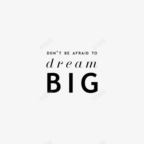 大大的梦想png免抠素材_新图网 https://ixintu.com BIG DREAM 文字排版 英文字装饰 通用英文艺术字