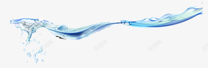 清新水纹水滴png免抠素材_新图网 https://ixintu.com 水滴 水纹 清新