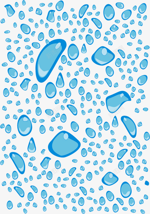 蓝色水滴png免抠素材_新图网 https://ixintu.com 水滴 泪滴 蓝色 雨滴