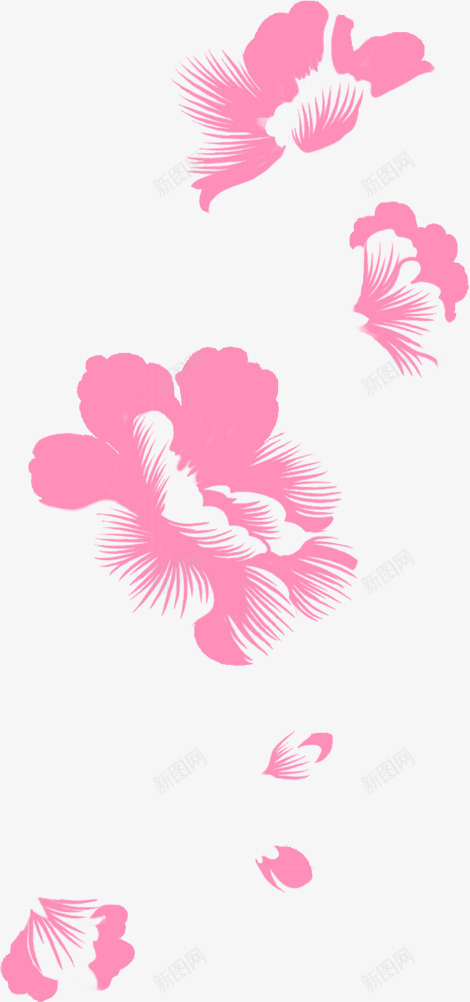 粉红色花边花瓣中秋花朵png免抠素材_新图网 https://ixintu.com 中秋 粉红色 花朵 花瓣 花边