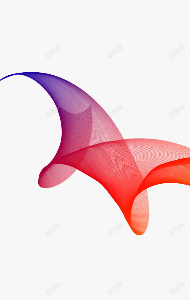 红蓝黄渐变画笔工具png免抠素材_新图网 https://ixintu.com 丝带 彩带 渐变画笔工具 渐变花纹 笔刷 红蓝黄渐变