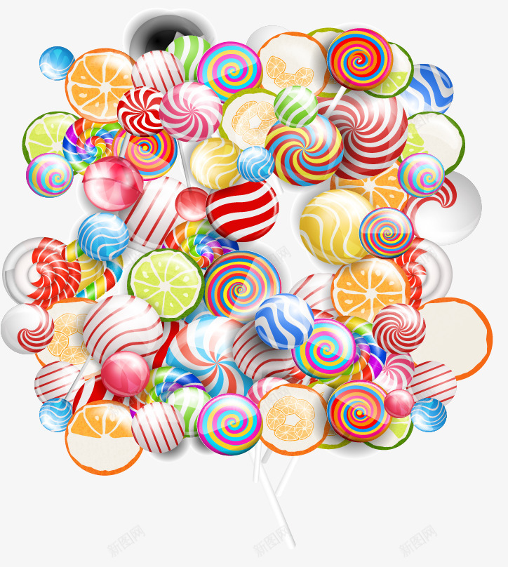 糖果背景底纹png免抠素材_新图网 https://ixintu.com candy 甜品 糖 糖果