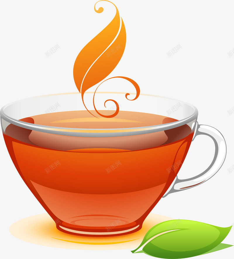tea茶叶png免抠素材_新图网 https://ixintu.com 红茶 茶叶 茶杯