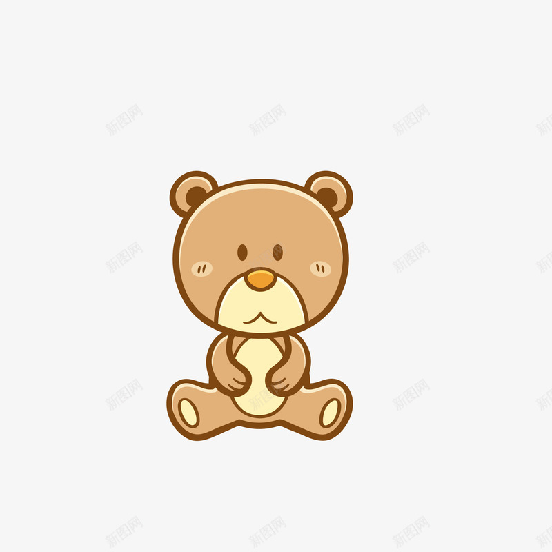 手绘棕色玩具熊矢量图eps免抠素材_新图网 https://ixintu.com png免抠图 动物 卡通 可爱 小熊 手绘 抱肚 棕色 矢量图