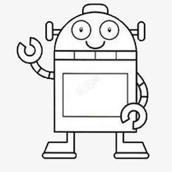 之机器人图标psd_新图网 https://ixintu.com 机器人 玩具 电子 简笔画