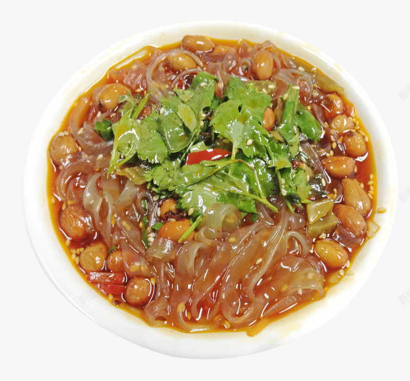 香菜麻辣红薯粉png免抠素材_新图网 https://ixintu.com 产品实物 佳肴 搭配 粉丝 红薯 红薯粉 美食 装饰 香菜 麻辣