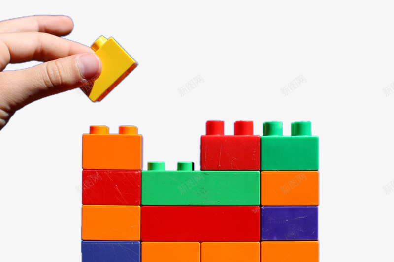 彩色积木png免抠素材_新图网 https://ixintu.com 堆积 小孩玩具 彩色 积木