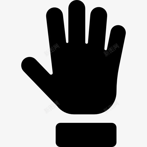 一方面图标png_新图网 https://ixintu.com 停止的手势 手指 敬礼 标志