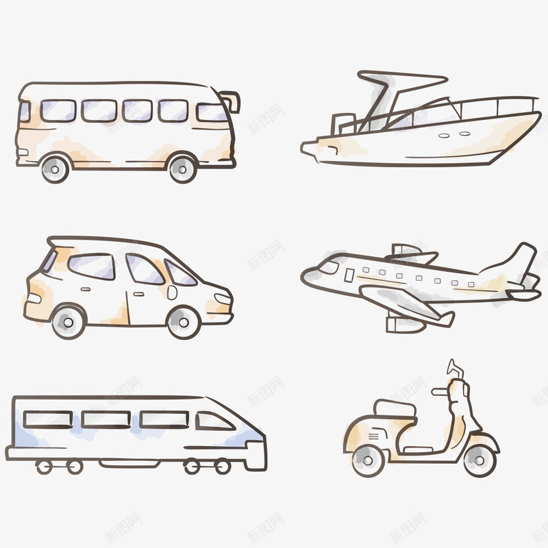 交通工具png免抠素材_新图网 https://ixintu.com 交通工具 大型车 女士摩托车 电动车 车 车子 轿车 飞机