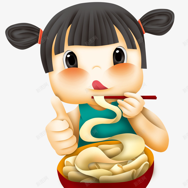 小清新夏至女孩吃面psd免抠素材_新图网 https://ixintu.com 吃面 吃面插画 夏季 夏至 女孩 女孩吃面 小清新 小清新夏至女孩吃面 美食