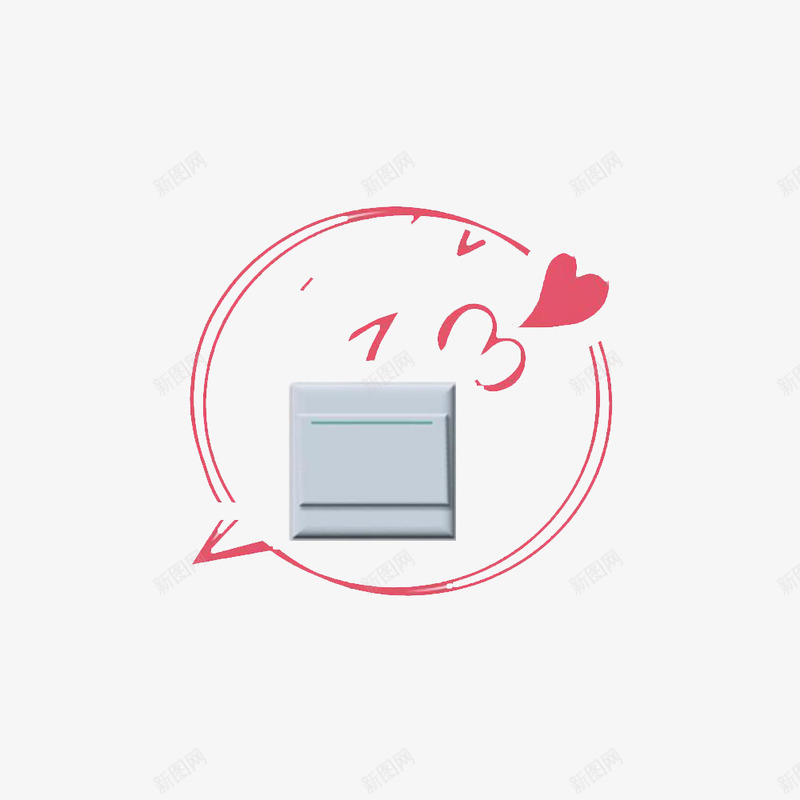 卡通红色的飞吻表情PSD分层psd免抠素材_新图网 https://ixintu.com 爱心 示爱 红色爱心 飞吻动作 飞吻示爱 飞吻表情