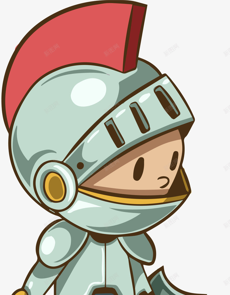 手持盾牌的古代士兵png免抠素材_新图网 https://ixintu.com 全副武装 卡通 古代士兵 战士 手拿宝剑 手持盾牌