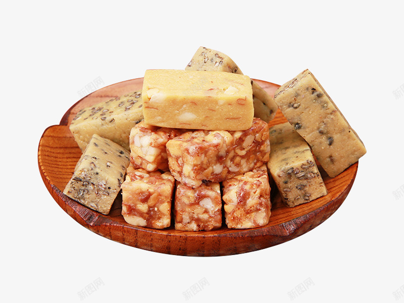 盘装各种酥糖png免抠素材_新图网 https://ixintu.com 小吃 糖果 芝麻糖 花生糖 零食 食物排盘