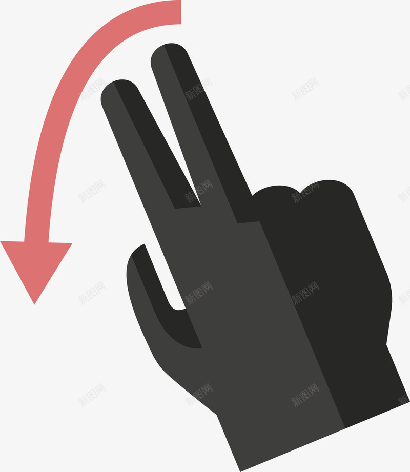 向下滑动的姿势图图标png_新图网 https://ixintu.com touch touch手势 上下滑动 图标 圆环 手势 手势图标 手指 扫描 滑动 点击 箭头 触屏 触屏手势 高科技