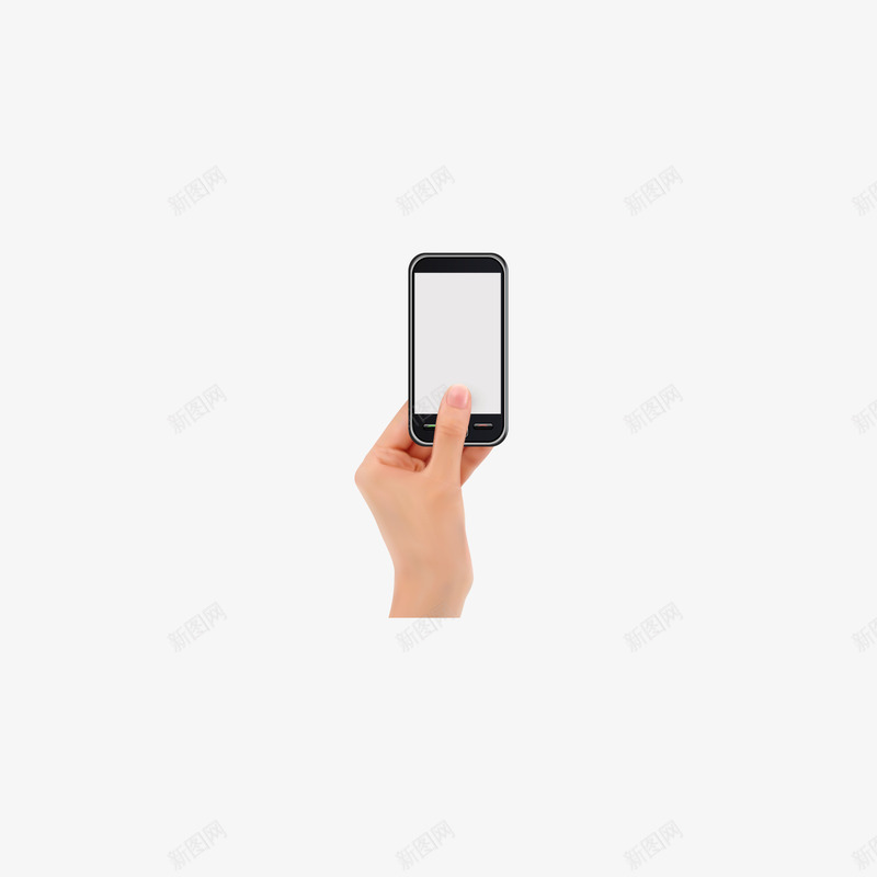 拿着手机的手png免抠素材_新图网 https://ixintu.com 手势 手机 手绘 拿着