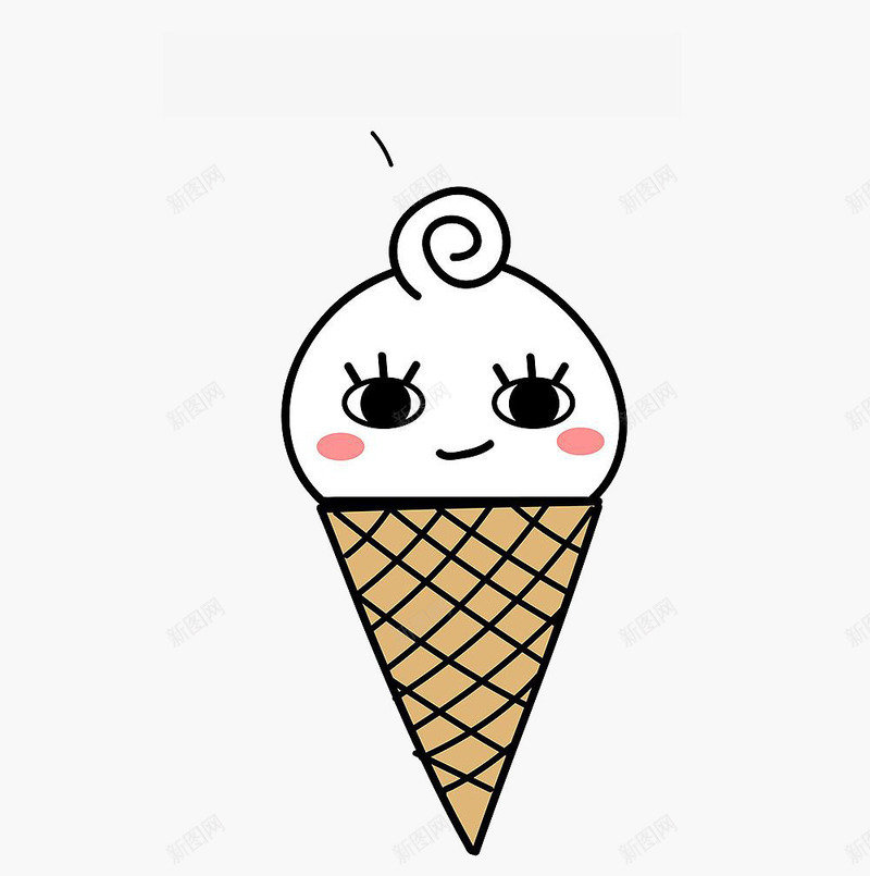 夏季冰激凌创意png免抠素材_新图网 https://ixintu.com 冰激凌 冷饮 卡通 夏季