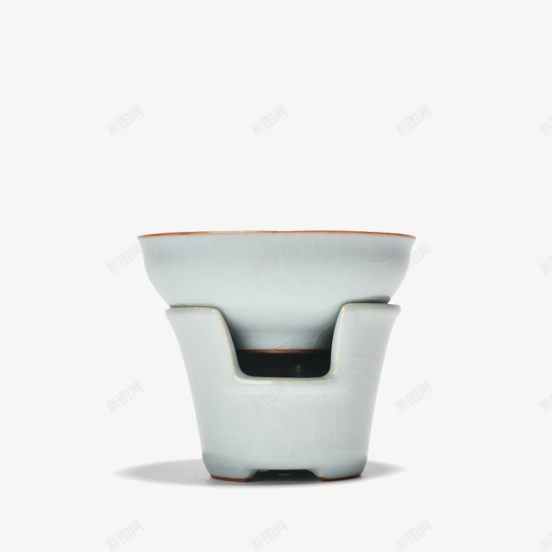 汝窑茶漏png免抠素材_新图网 https://ixintu.com 产品实物 免费png图片 创意 茶叶 茶滤 过滤器